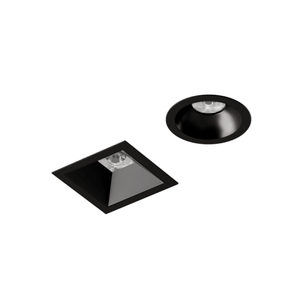 BK-BK - Black baffle and flange BDL4 round and square