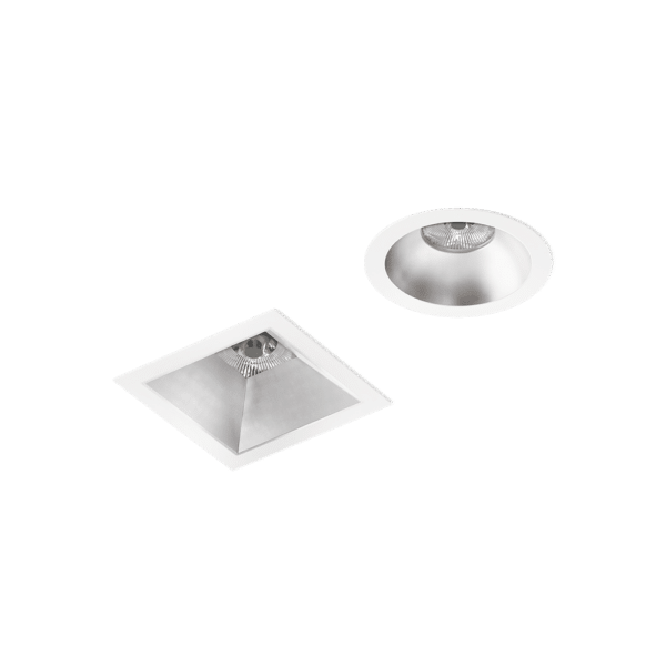 SD-PW - Semi-diffuse baffle, Perfect White flange BDL4 round and square