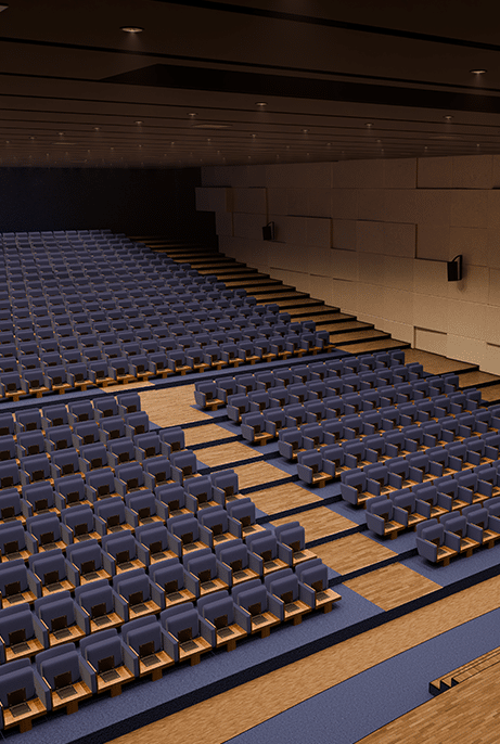auditaurium with baritones