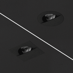 Downlight Wallwash Flangeless (DWT) ST3Arm Black (BK) installation