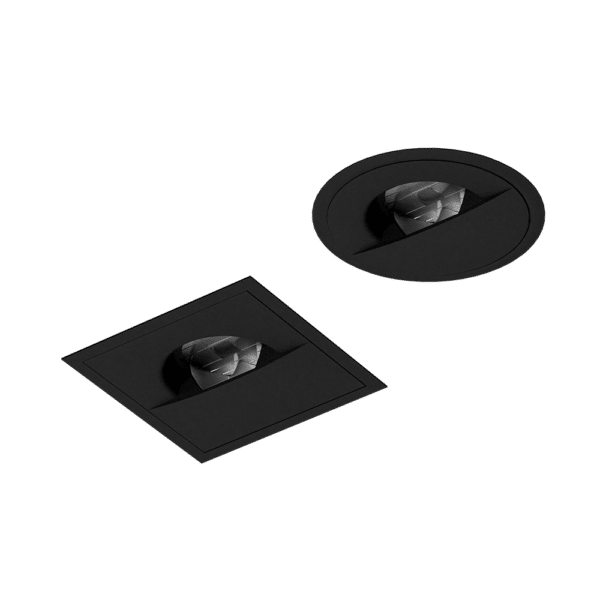 Downlight Wallwash Microflange (DWM) ST3Arm Black (BK) installation