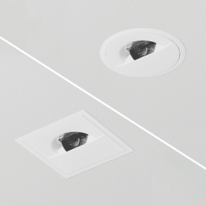 Downlight Wallwash Microflange (DWM) ST3Arm Perfect White (PW) installation
