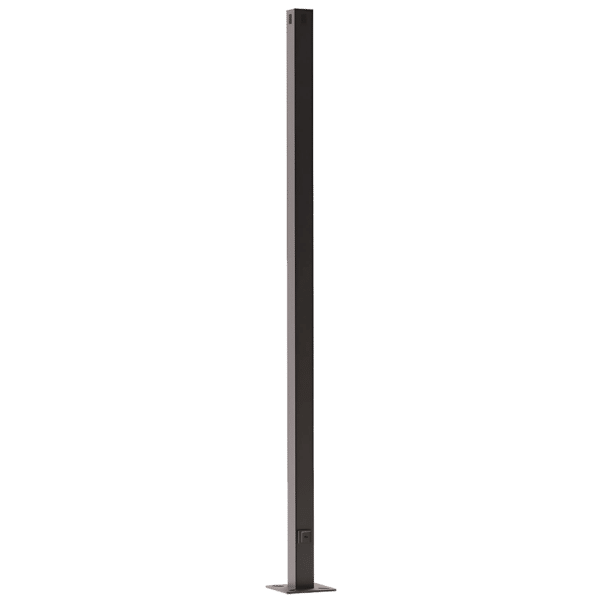Square Straight Steel Pole