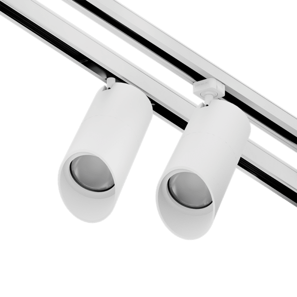 PW - Perfect White LCG-WW trackhead with JLH-Adapter (right), GAIA+ concealed adapter (left)