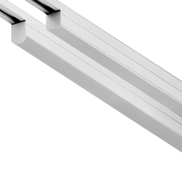 PW - Perfect White LCL linear with DFX lens (right), DRL lens (left)