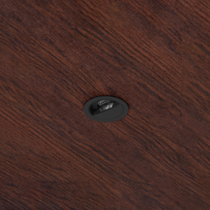 Downlight Wallwash Flanged (DW) ST1Arm Black (BK) installation in millwork